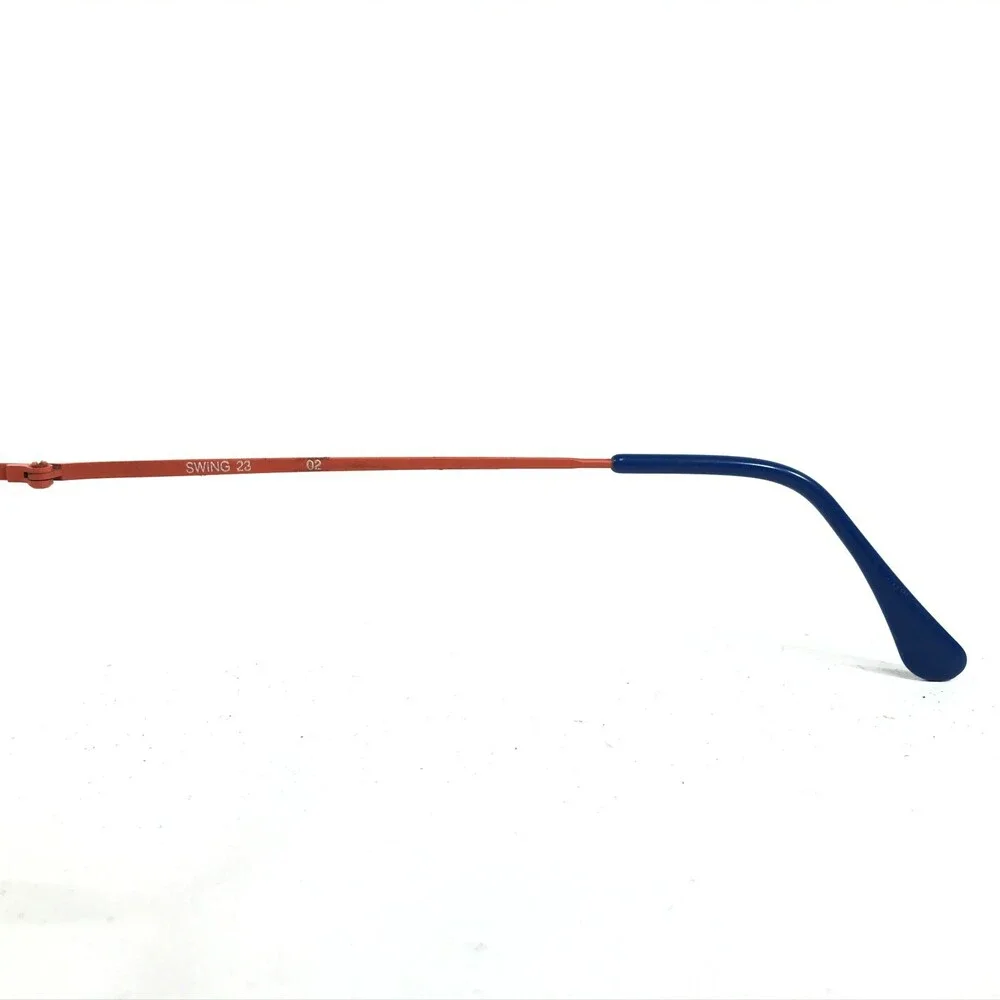 Nouvelle Ligne SWING 23 02 Eyeglasses Frames Blue Orange Round Oval Wire Rim 135